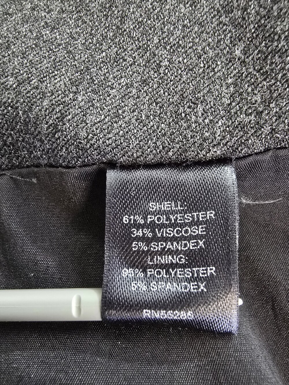 EXPRESS Charcoal Pencil Skirt W/Subtle Pocket Accents And Back Buckle Detail - Picture 8 of 9